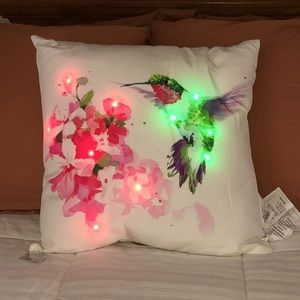 Hummingbird pillows LED Indoor or outdoor.